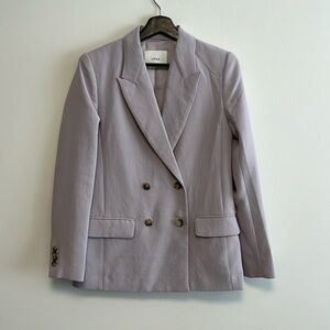 Aritzia Wilfred morado grey destiny crepette blazer sz 0 worn once